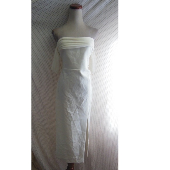Likely White Off-Shoulder Midi Dress - Picture 12 of 16